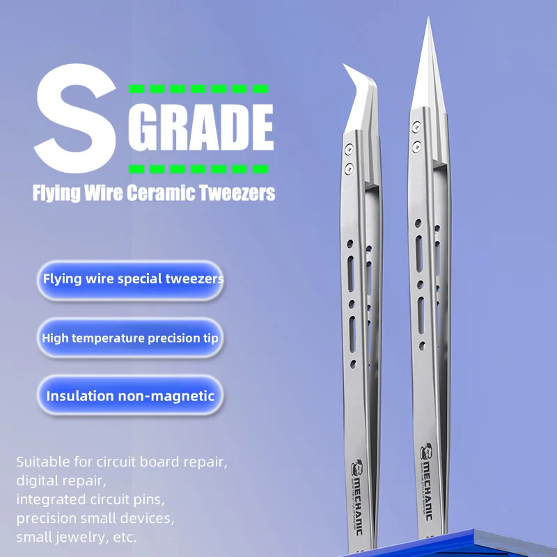 Mechanic S-grade Ceramic Tweez - Electronic Repair Tutorial ulasan dan harga