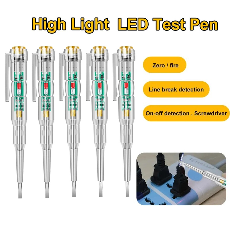 1-5pc AC24-250V Intelligent Vo - Circuit Test Pencil ulasan dan harga
