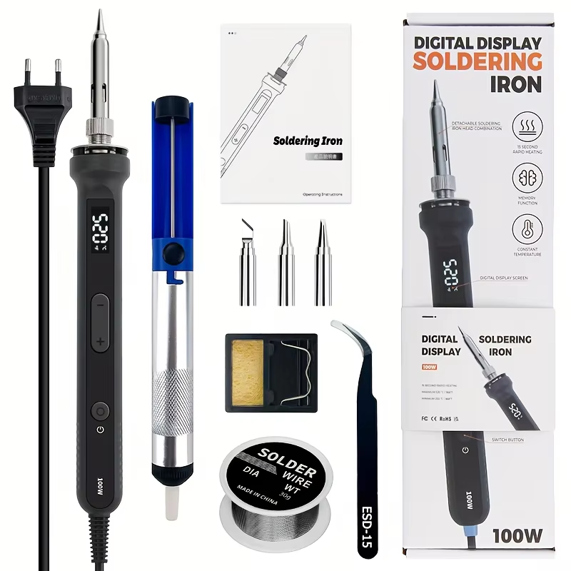 100W Digital Soldering Iron Ki - Electronic Repair Tutorial ulasan dan harga