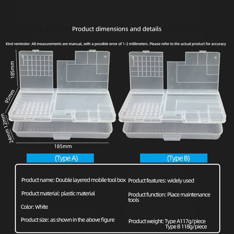 Double-layer Electronic Transp - Electronic Repair Tutorial ulasan dan harga