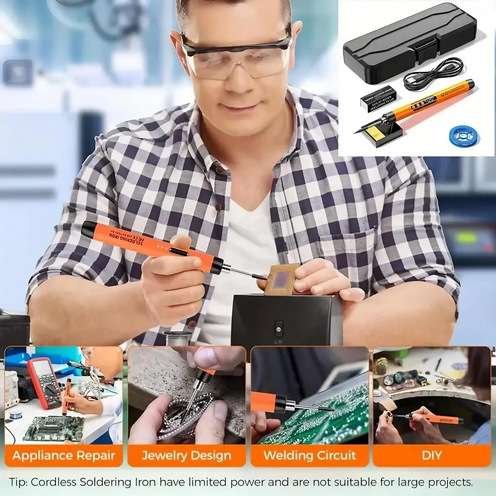 Mini Soldering Iron USB Rechar - Electronics Repair Technician ulasan dan harga